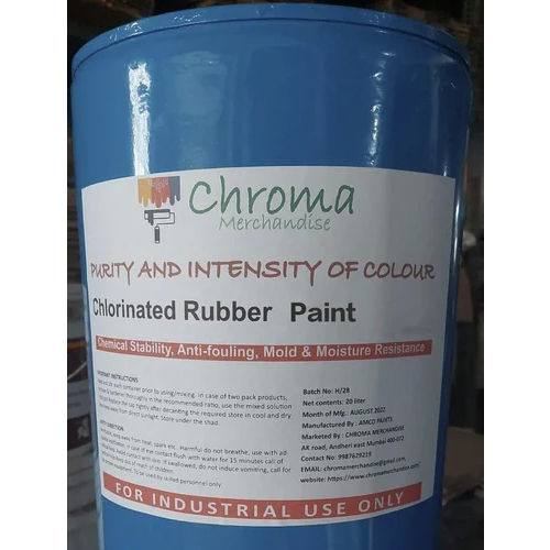 Liquid Blue Chlorinated Rubber Paint