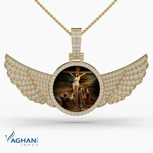 Solid Gold Memory Pendant