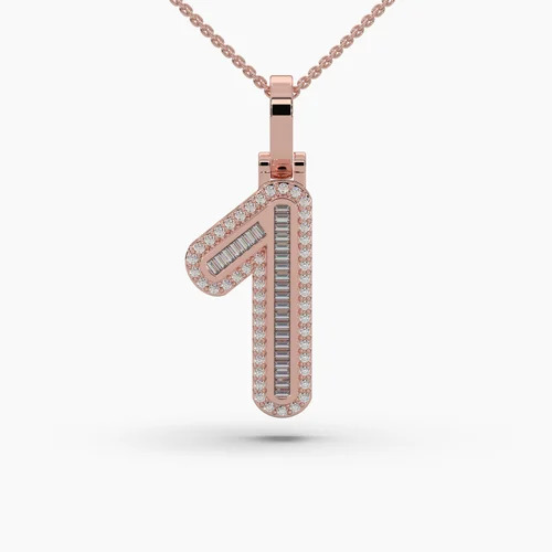 1 Alphabet Gold Letters Pendant