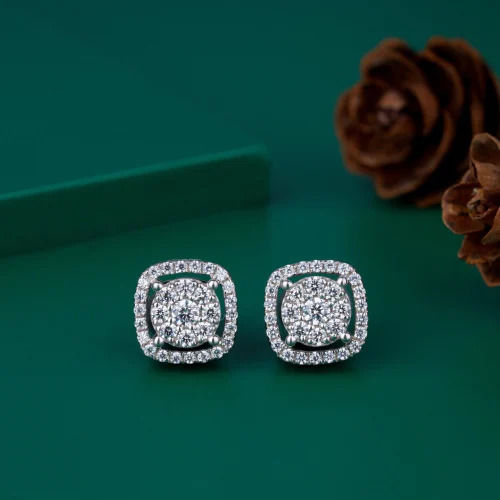 Fancy Gold Diamond Earrings