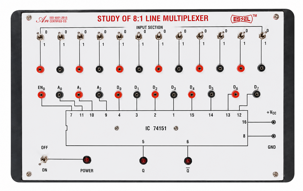 8 1 Multiplexer Using IC 74151