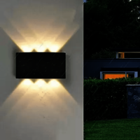 LED Elevation wall bracket light 3Way IP65 - 18W (WW)