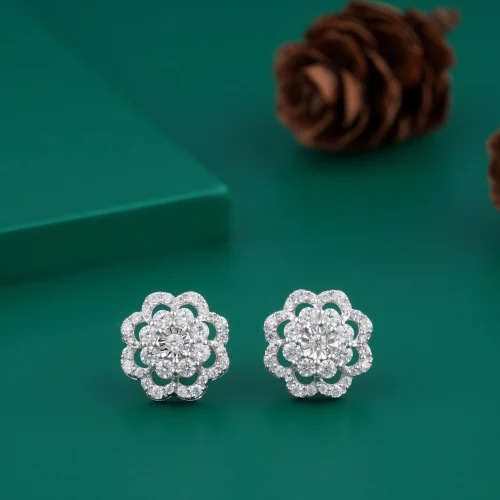 Partywear Diamond Gold Earring