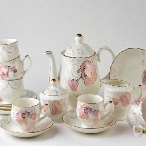 CERAMIC TEA SET 12