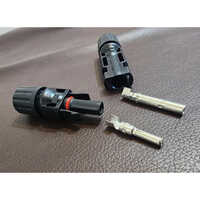 Solar Mc4 Connector - Abs Material, Male/plug Type, Black-silver Color | Max Voltage 1500 Vdc, Operating Temp 40-85â°c, Ip67 Rated, 1-year Warranty