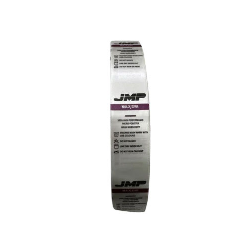 Satin Printed Labels - Round Shape , White Color with Fade-Resistant Ink and Clear Care Instructions