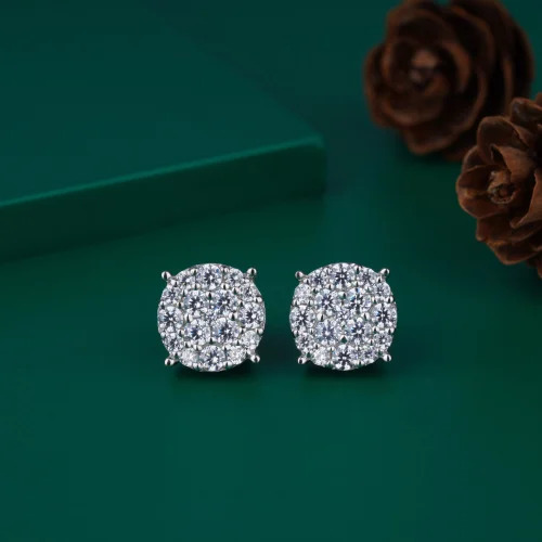 Women Diamond Gold Earrings