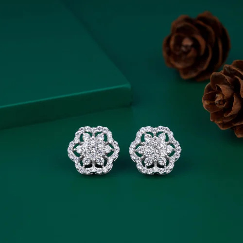 Fancy Diamonds Gold Earrings