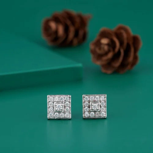 Lab Grown Diamond Gold Earring