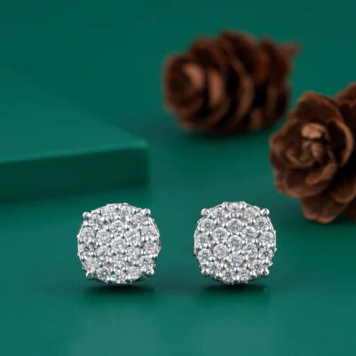 White gold Designer Earrings