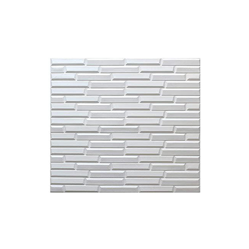 70x77cm 3D White Zigzag Foam Sheet Wallpaper