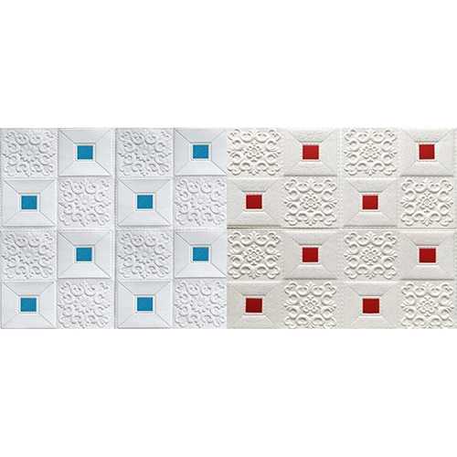 70x77cm 3D White Flower Foam Sheet Wallpaper