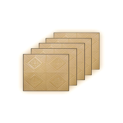 70x70cm 3D Golden Foam Sheet Wallpaper
