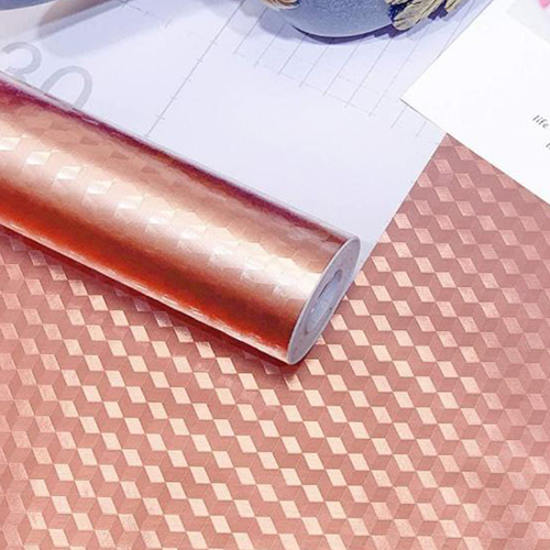 60x200cm Rose Gold Foil Wallpaper