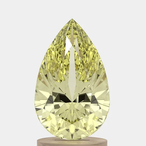 Pear Shape Yellow Diamond