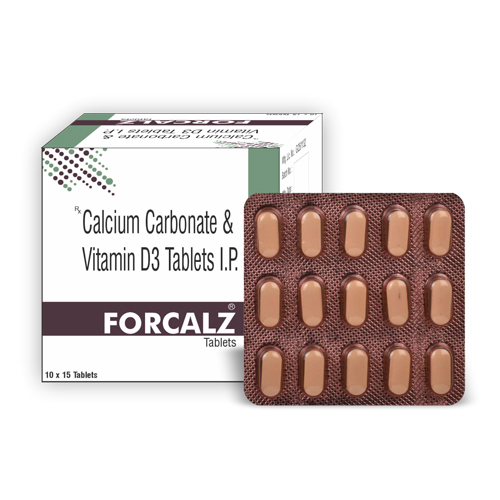 Calcium Carbonate And Vitamin D3 Tablets IP