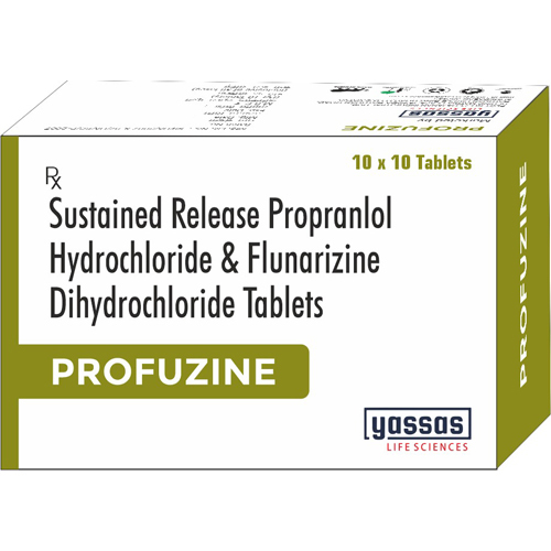 Sustained Release Propranlol Hydrochloride and Flunarizine Dihydrochloride Tablets