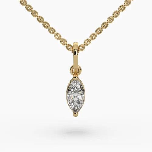 Diamond Solitaire Pendant Necklaces