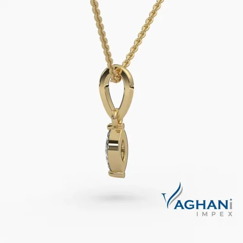 Diamond Solitaire Pendant Necklaces