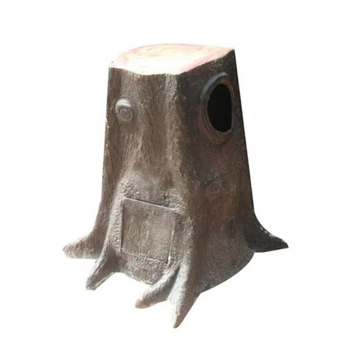 Tree Design Fiberglass Park Dustbin