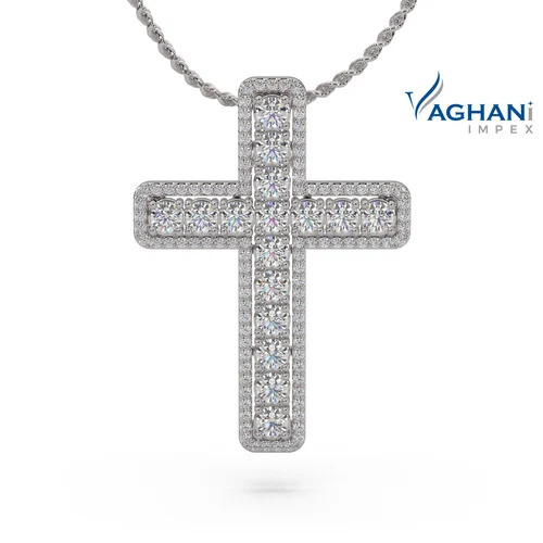 Diamonds Religious Gold Pendants
