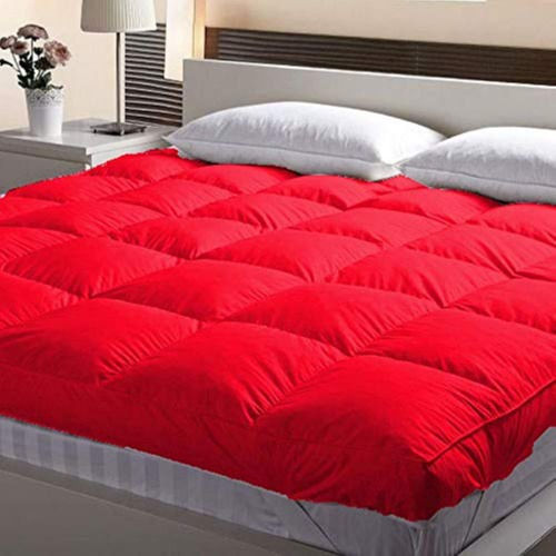 Red Jaipur Linen Mattress Topper