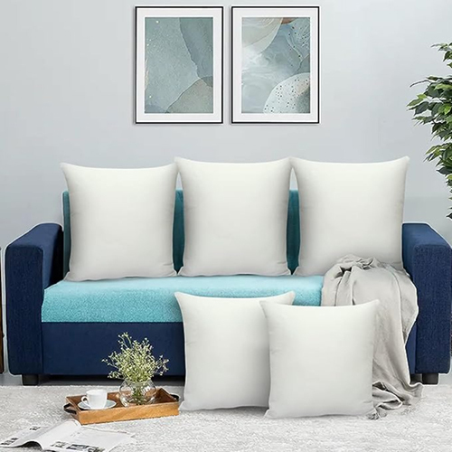 Luxurious Set of 5 Polyester Cushions