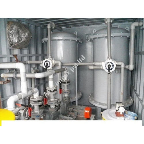 Grey Containerized Sewage - Industrial Effluent Treatment Plant