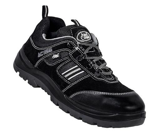 Allen Cooper AC-1156 SPECIAL EDITION Men's Sporty Black Suede Leather Safety Shoe