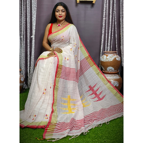 Hand Weaving Jamdani Saree