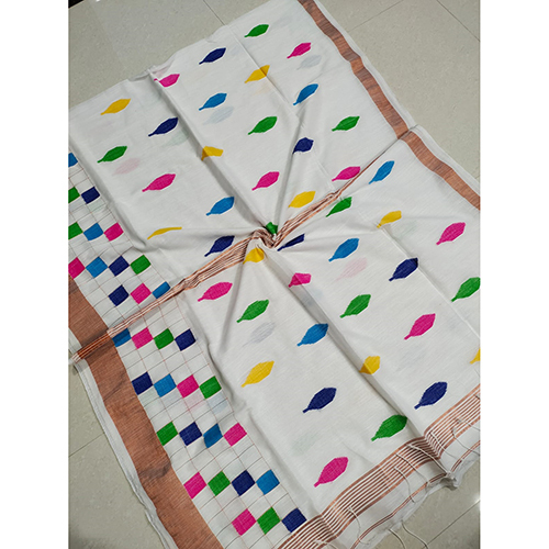Premium Quality Handloom Cotton Jamdani Saree
