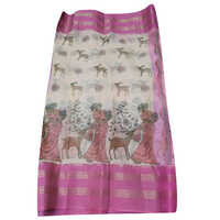 Handloom Tant Printed Saree