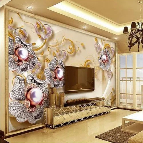 Home 3D Wallpaper - Size: As Per Wall Size