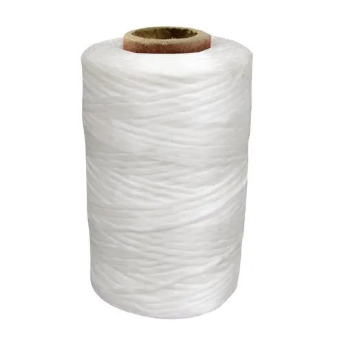 White Wax Coated Silk Thread