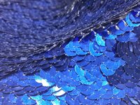 Blue sequin embroidery fabric online india