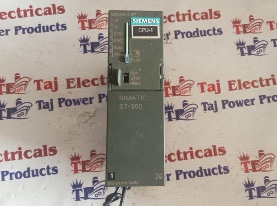 SIEMENS 6ES7 315-2AG10-0AB0 PLC - SIMATIC S7-300 CPU 315-2DP with 128 KB Memory, 24V DC Power Supply, Easy Integration, High Reliability, Remote Monitoring