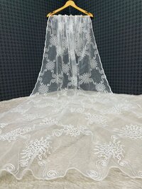 White Mix Net Dupatta