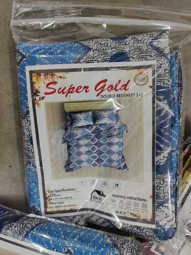 Super Gold Bedsheet With Two Pillow Covers