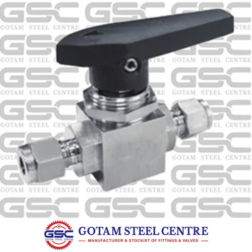 SS 2 Way Panel Mounting Ball Valve