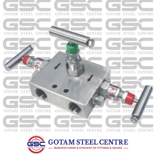 Stainless Steel R Type 3 Way Drain Manifold Valve Application: Industrial