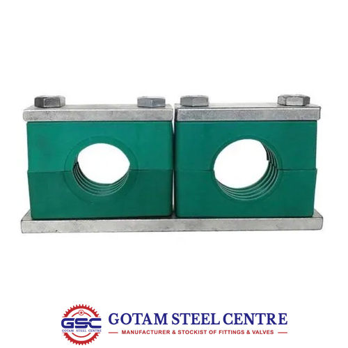 Silver Double Type Horizontal Pipe Clamp