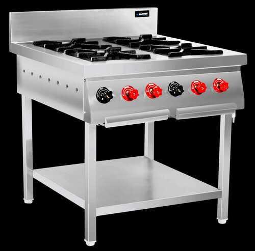 Used Refurbish Commercial Four Burner Gas - Material: Stainless Steel