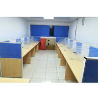 Modular Office Workstations - Color: Brown