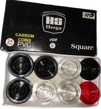 Carrom Coins Pvc - High-strength Material, Perfect Weight For Gameplay | Ideal For Family & Friends Game Nights