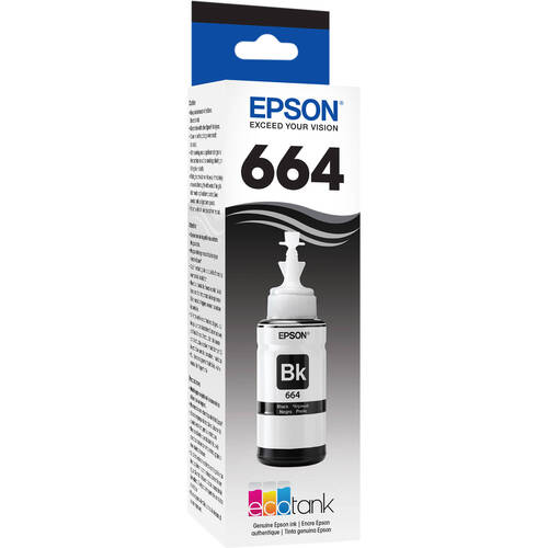 Black 70 ml Ink Bottle T6641 - 664