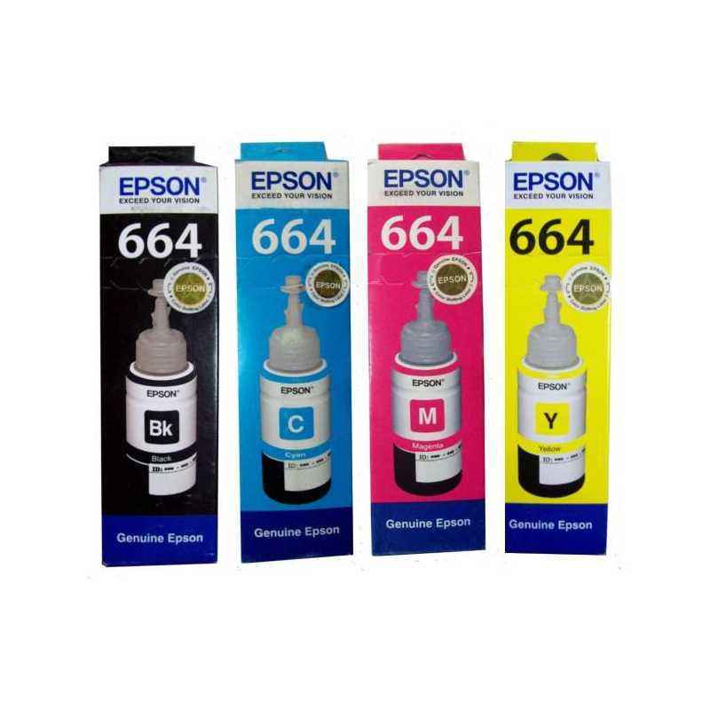 Black 70 ml Ink Bottle T6641 - 664