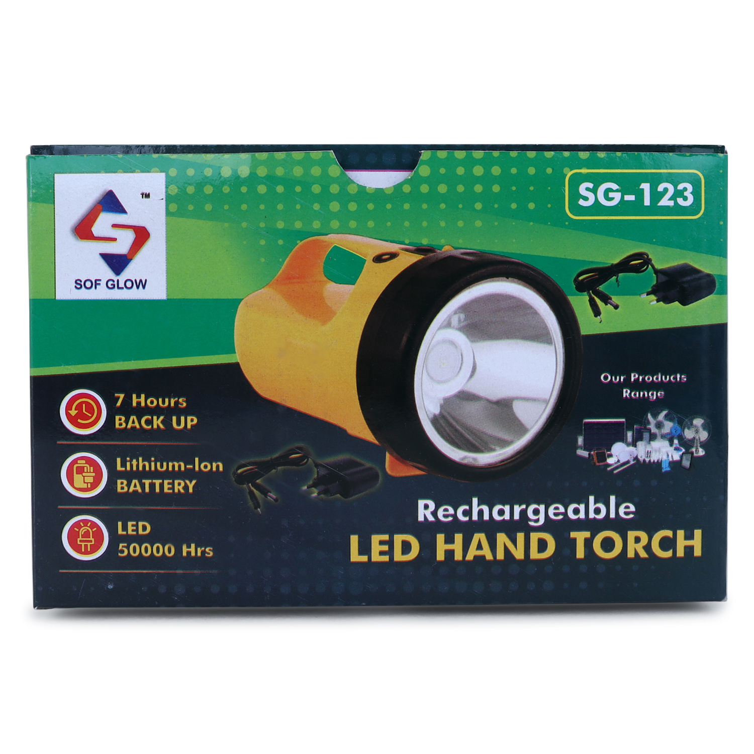 3W LED ACDC-TORCH-CHAMP-SOS-2.2K-CW
