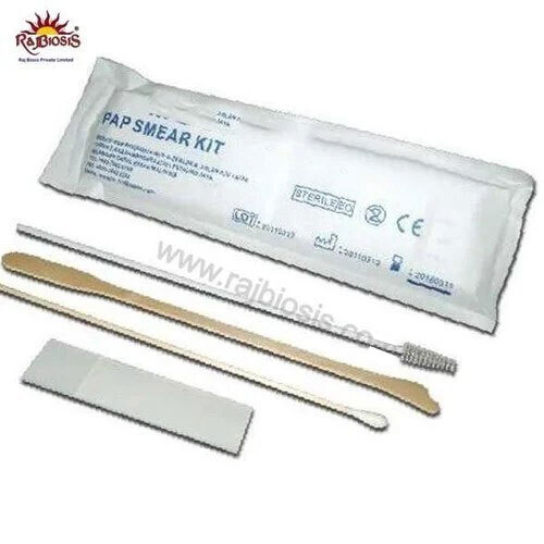 Pap Smear Kit - Wood, Plastic - Sterile, Individually Packaged, CE Marked, 1 Kit for Cervical Cancer Screening