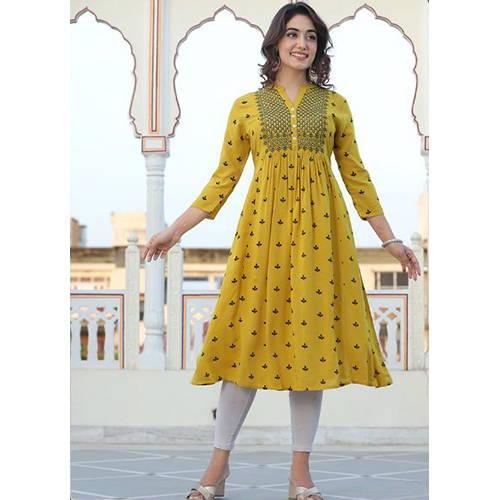 Yellow Mustard Elegant Kurta