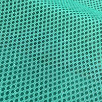 Air Mesh Fabric - Air Mesh Polyester, Size As Per Requirement, Turquoise Color, 190 Gsm Strength | Ideal For Garment Industries, Breathable Mesh Pattern